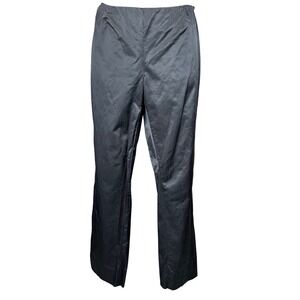 Moschino Cheap and Chic Black Satin Straight Leg Pants Trousers